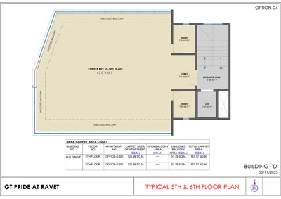 5th & 6th Floor Plan
